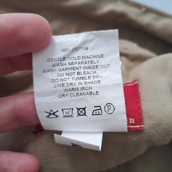 RM Williams Mens light Tan Cotton core straight leg high rise Trousers Size 38R - Picture 16 of 16